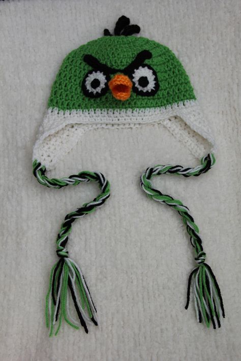 Crochet Angry Bird Hat Collection: By Mrs.V's Crochet by Rhonda Vaughan, via Behance Silly Crochet Hat Patterns, Crochet Bird Hat, Crochet Angry Birds Free Patterns, Chicken Crocheted Hats, Bird In Disguise Crochet, Crochet Angry Birds Hat, Bird Hat, Personalized Crochet, Crochet Bird