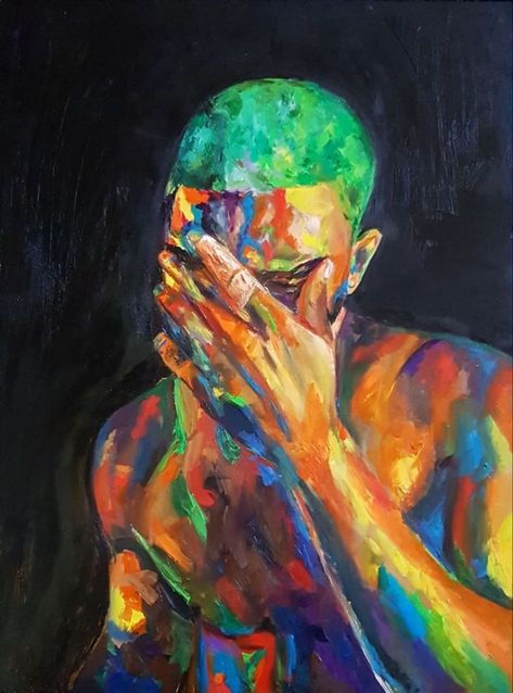 Frank Ocean Painting, Blonde Painting, Frank Ocean Blonde, Ocean Painting, Frank Ocean, Blonde, Fan Art, Paint, Fan