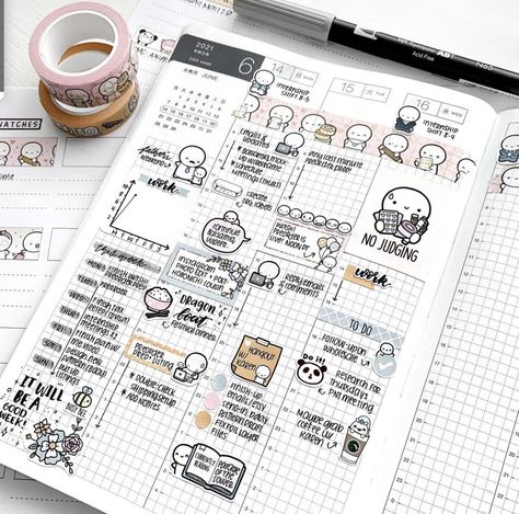 Coffeemonsterzco Hobonichi, Hobonichi Cousin Layout Ideas, Handwriting Reference, Journaling 2024, Hobonichi Ideas, Common Planner, Planner Spread Inspiration, Monster Co, Jibun Techo