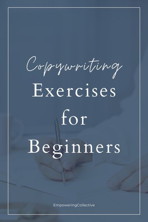 What is copywriting and why do you need copywriting skills? Copywriting is an essential skill for online business owners. It's how you communicate with your target audience and sell you offers. Copywriting exercises can help you write content that connects with your audience. Read the blog to learn the copywriting exercises for beginners. Make sure to bookmark the blog! Copywriting examples, copywriting course, copywriting definition. Copy Writer Ideas, Good Copywriting Examples, How To Copyright Your Writing, How To Learn Copywriting, What Is Copywriting, Copy Writing Examples, How To Copywrite, Copy Writing Ideas, Copywriter Portfolio Examples