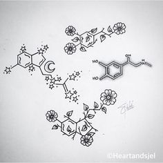 Caffeine Molecule Tattoo, Serotonin Molecule Tattoo, Serotonin Tattoo, Molecule Tattoo, Serotonin Molecule, Foot Tattoos For Women, Tattoos For Women Flowers, Arrow Tattoo, Foot Tattoo