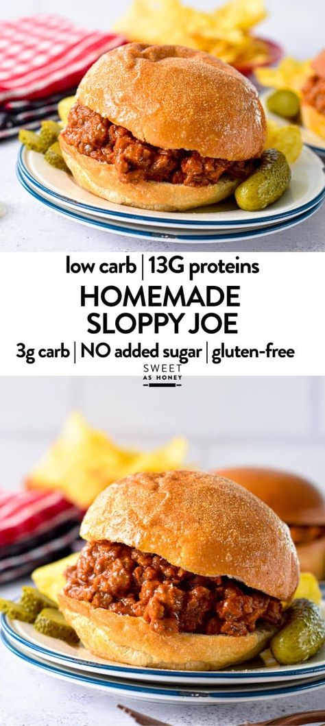 Keto Sloppy Joes Low Carb, Keto Sloppy Joes, Keto Burger Buns, Low Carb Sloppy Joes, Roasted Rutabaga, Healthy Sloppy Joes, Light Eating, Sloppy Joe Recipe, Keto Burger