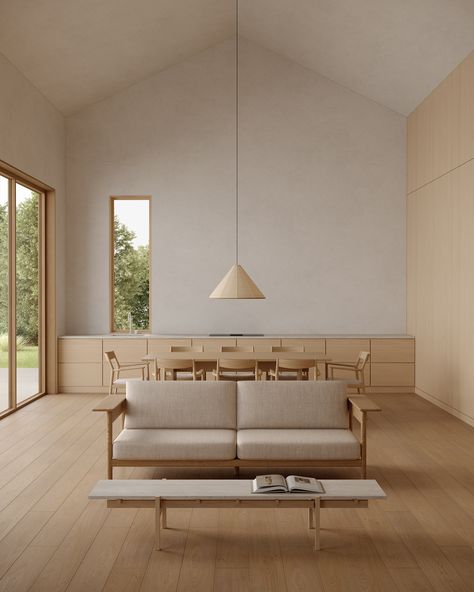 Minimal Interior Design, Moody Interiors, Japanese Minimalism, Japanese Interior, Minimalism Interior, Forest House, 3d Visualization, Living Room Inspo, Architecture Interior Design