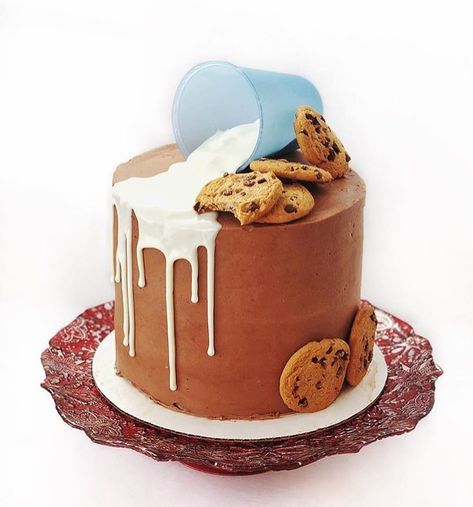 Milk And Cookies Birthday Cake, Cookies And Milk Cake, Milk And Cookie Cake, Cookie Theme Smash Cake, Milk And Cookies Aesthetic, Milk And Cookies First Birthday Cake, Milk And Cookies Cake Smash, Milk And Cookies Cake, Milk And Cookies Birthday