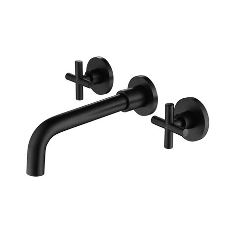 Bathroom Faucets Black, Wall Mounted Bathroom Faucet, Wall Mount Faucet Bathroom Sink, Wall Mount Faucet Bathroom, Plumbing Bathroom, Wall Mount Faucet, Wall Mounted Bathroom Sink, Boys Bathroom, Plumbing Fixtures