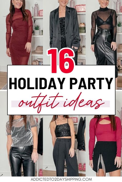 Find your holiday style with our selection of Christmas Outfit Classy ideas in our newest blog post. Whether you're attending a formal dinner or a festive party, these Christmas Party Outfits Fancy Classy are designed to make you look effortlessly elegant. Get inspired and create a sophisticated look that captures the spirit of the season. Women Maroon Holiday Skirt, Elegant Holiday Blazer For Semi-formal Occasions, Elegant Red Holiday Skirt, Company Holiday Party Outfi Plus Size, Christmas Outfit Classy, Work Christmas Party Outfit 2022, Christmas Party Outfits Fancy Classy, Classy Christmas Outfit, Holiday Party Outfit Casual