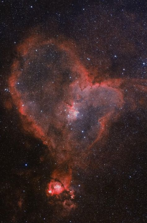 The Heart Nebula Hubble Heart Nebula, Nebulas, Space And Astronomy, Out Of This World, Astronomy, Cosmos, Universe, Celestial Bodies, Wonder