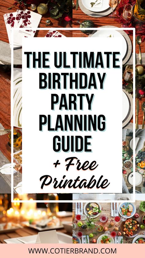 Navigate birthday party planning like a pro with our ultimate planner's companion. Includes a printable checklist for flawless execution. Party Planning Checklist Printable, Birthday Party Planning Checklist, Birthday Party Checklist, Outdoor Brunch, Party Planning Guide, Party Planning Checklist, Birthday Party Planner, Party Checklist, Birthday Brunch