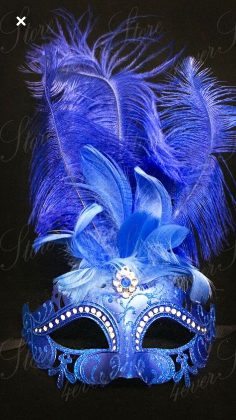 Blue Masquerade Mask, Masquerade Mask Diy, Mardi Gras Masquerade, Shocking Blue, Vegas Bachelorette, Macrame Lace, Mardi Gras Costumes, Black Halloween Dress, Gatsby Dress