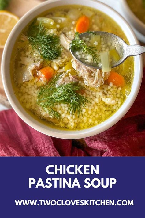 Chicken Pastina Soup Recipe, Chicken Pastina Soup, Chicken Pastina, Soup Recipes Fall, Winter Soups And Stews, Pastina Recipes, Pasta Lemon, Pastina Soup, Soup With Vegetables