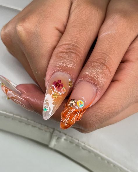 The girls are on vacation 😍😍😍 loving all the tropical inspired the girls are bringing me🫶🏾 . . Want this look? Book under “Art set” and add on tier 3 . . . #nailsofinstagram #nailart #nailinspo #tropicalnails #vacation #baecation #atxnails #atxnailtech #austinnails Texas Nails, African Sunset, Tropical Nails, Look Book, On Vacation, Austin Texas, Nail Tech, Nail Inspo, Art Set