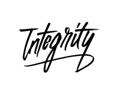 Integrity #type #logo Word Design Typography, Integrity Tattoo, The Power Of One, Heal The World, Wake Ideas, Urban Threads, Word Design, Single Words, Write It Down