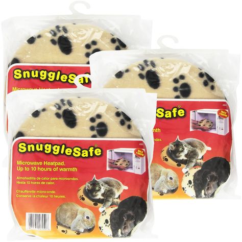 Snuggle Safe Microwave Heat Pad is great for heating pet beds. Newborn Animals, Dog In Heat, Collapsible Bowl, Microwave Heating Pad, Cozy Cover, Heat Pad, Free Cover, Hot Water Bottle, Heating Pad