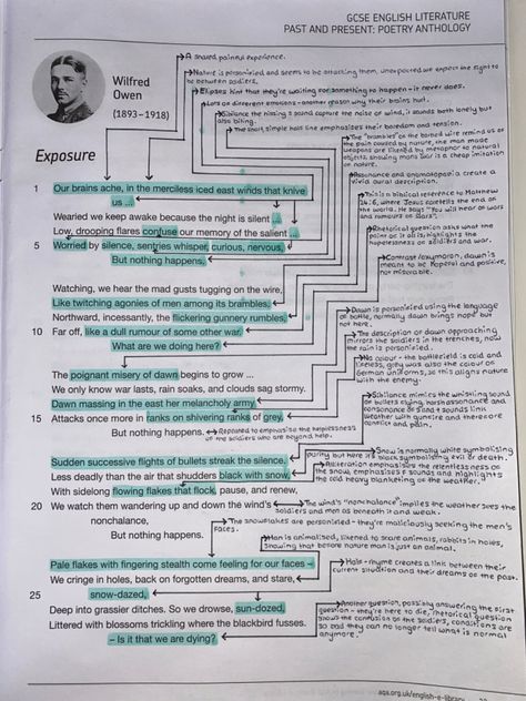 Exposure Annotations, Exposure Analysis, Gcse Revision Aesthetic, Exposure Poem Analysis Gcse, Gcse Results All 9s, Exposure Poem Analysis, Poetry Anthology Gcse Annotations, Exposure Poem Annotations, Gcse Poetry Power And Conflict