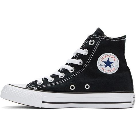 Converse Black And White, Trainers Converse, White Chuck Taylors, Black High Top Shoes, Converse Classic, White Chucks, Black High Top Sneakers, Ash Shoes, Black And White Trainers