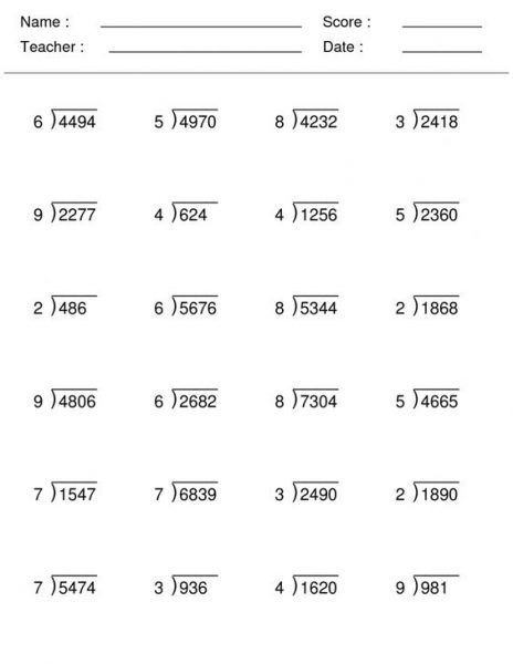 Long Division Worksheets | Worksheet School Division Worksheets Grade 4, Math Key Words, Simple Division, Math Knowledge, Math Division Worksheets, Long Division Worksheets, Mental Maths Worksheets, Phonics Reading Passages, Division Word Problems