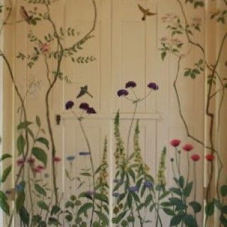 Decorative Schemes - Dillon Murals Antique Painted Furniture, Wall Murals Painted Diy, Kitchen Shutters, Boho Decor Ideas, Painting Shutters, Interior Murals, Flower Mural, Bedroom Murals, Wall Murals Painted