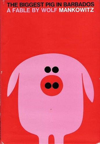 Ron Sandford, Pig Graphic, Big Pigs, Pig Illustration, Mid Century Illustration, Cool Books, Book Posters, Barbados, Book Cover Design, Book Illustration