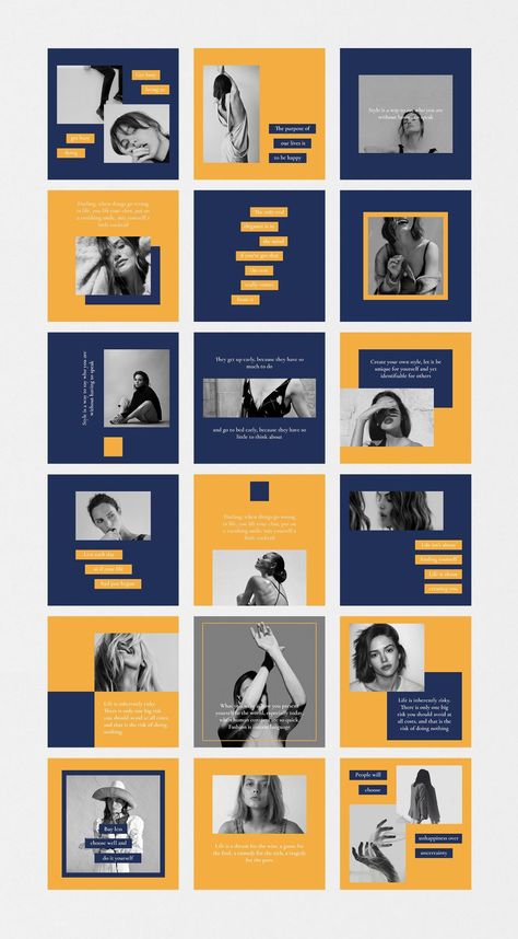 Feed Insta, Instagram Design Layout, Insta Layout, Instagram Feed Planner, Mises En Page Design Graphique, Instagram Feed Layout, Instagram Feed Ideas Posts, Desain Editorial, Instagram Template Design