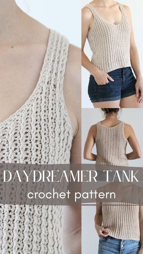 Cardigans Crochet, Blouse Tops Designs, Crochet Tank Tops, Crochet Ladies Tops, Crochet Tops Free Patterns, Crochet Summer Tops, Top Ideas, Crochet Tank Top, Crochet Tank