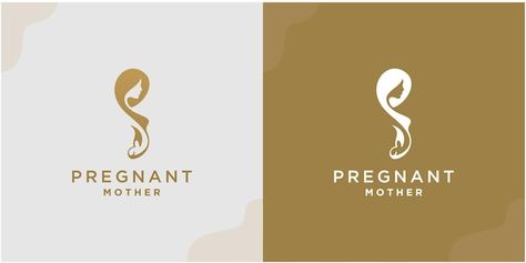 Mother Logo Design, Letter S Typography, S Typography, Pregnant Mother, Logo Ideas, Letter S, Design Vector, Premium Vector, Graphic Resources