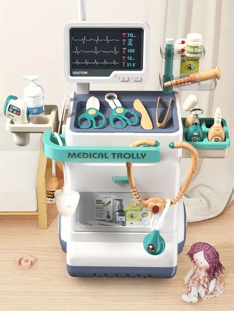 26pcs Medical Playset Doctor & Nurse Role Play Pretend Play ToyI discovered amazing products on SHEIN.com, come check them out! Hospital Pretend Play, Kids Play Toys, Play Pretend, Interactive Games, Dream Family, Pretend Play Toys, Indoor Play, Hello Kitty Items, Educational Toys For Kids