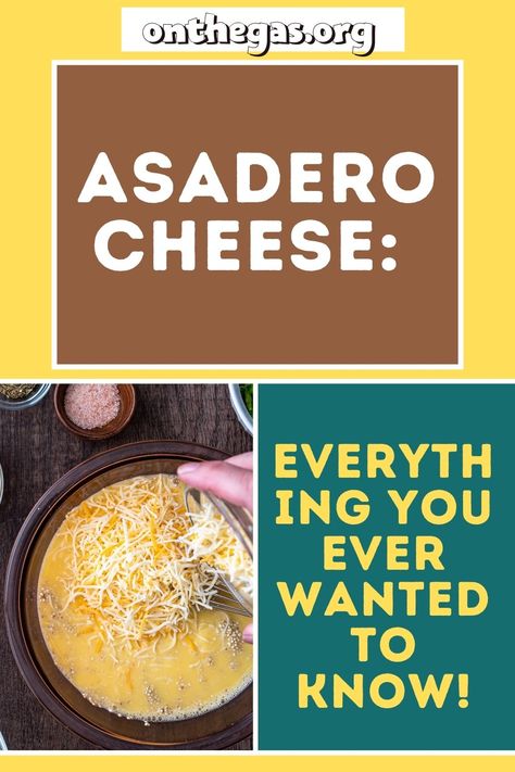 Here is everything you ever wanted to know about asadero cheese. If you want to make a delicious cheesy dip, asadero cheese is the go-to cheese choice, and Mexicans eat it on a daily basis! Let's learn more about this cheesy delight by checking out this post by On The Gas now! #asaderocheese #mexicancheese #cheesedip #bestcheesedip Asadero Cheese Recipe, Oaxaca Cheese, Cheesy Dip, Kinds Of Cheese, Fresh Cheese, Mexican Cheese, Cheese Tasting, How To Make Cheese, New Flavour