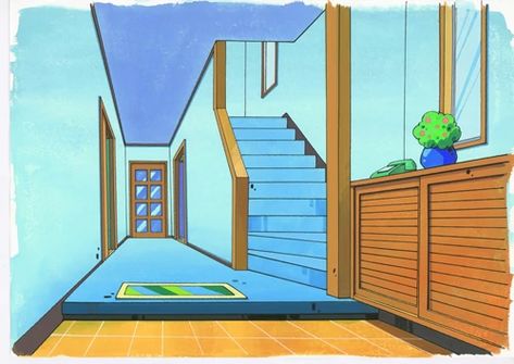 House of Nohara | Crayon Shin-chan Wiki | Fandom Shinchan House, Nohara Family, Wallpaper House, Japanese House Design, Sinchan Wallpaper, Dance Background, Anime House, Illustration Art Kids, Cartoon House