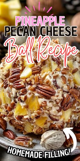 Pineapple Pecan Cheese Ball Heavenly Pineapple Cheese Ball, Pineapple Cheese Ball With Pecans, Pineapple Pecan Cheeseball, Pineapple Cheese Ball Recipe, Hawaiian Cheese Ball Recipe, Pineapple Cheeseball Recipes, Pineapple Cheeseball, Pineapple Cheese Ball, Pecan Cheese Ball