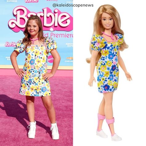 Kaleidoscope News on Instagram: “Actress and disability advocate Sofia Sanchez officially won the Barbie movie world premiere!! She’s dressed as the first Barbie doll with…” First Barbie Doll, First Barbie, Sofia Sanchez, Movie World, The Barbie Movie, Barbie Birthday Party, Barbie Movie, First Down, Barbie Birthday