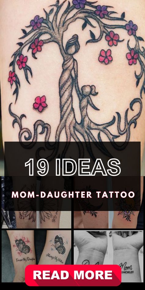 Express the enduring bond between mothers and daughters with our mom and daughter tattoos. These unique designs are thoughtfully crafted to symbolize your connection. In 2023, seize the chance to match with your loved one by selecting from our range of matching small tattoos. These tattoos are simple, dainty, and tiny, offering a discreet yet heartfelt way to express your love and connection.😁 Meaningful Mom and Daughter Tattoos: Discover Unique Matching Designs for 2023  #tattooinspiration #inkedlife #bodyartlove #tattooaddict #tattooideas Mother Sister Daughter Tattoo, Mother Daughter Tattoos Floral, Mom And Daughter Symbols, Mother Daughter Sun Tattoos, To The Moon And Back Tattoo Matching, Mom With Daughter Tattoo, Mother N Daughter Tattoos Ideas, Spiritual Mother Daughter Tattoos, Mother Tattoo For Daughter