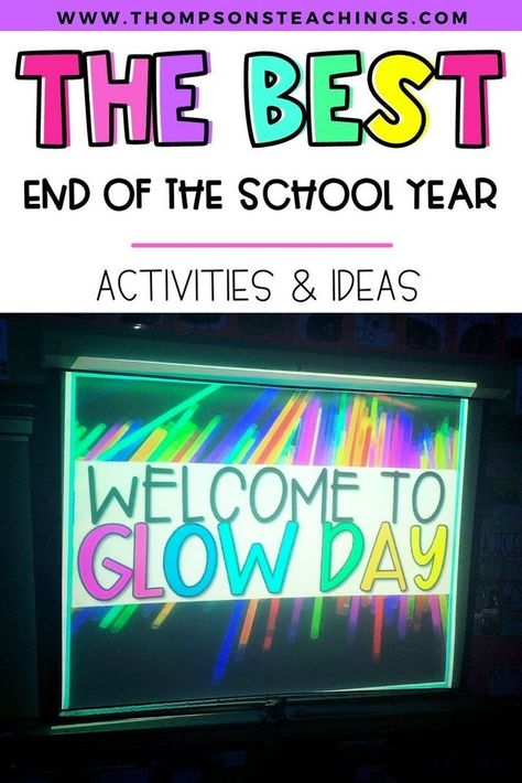 1st Grade End Of Year Party, Last Day Of School Fun, Last Day Of School Party, Eoy Activities, School Year Themes, School Countdown, No Prep Activities, End Of Year Party, Prep Activities