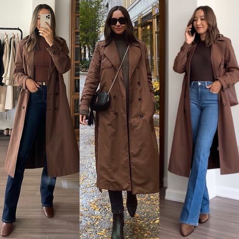 Brown Trench Coat Outfit, Trench Coat Outfit Winter, Brown Coat Outfit, Trench Outfit, Winter Coat Outfits, Smart Casual Wardrobe, Brown Trench Coat, Trench Coat Outfit, Stylish Winter Outfits