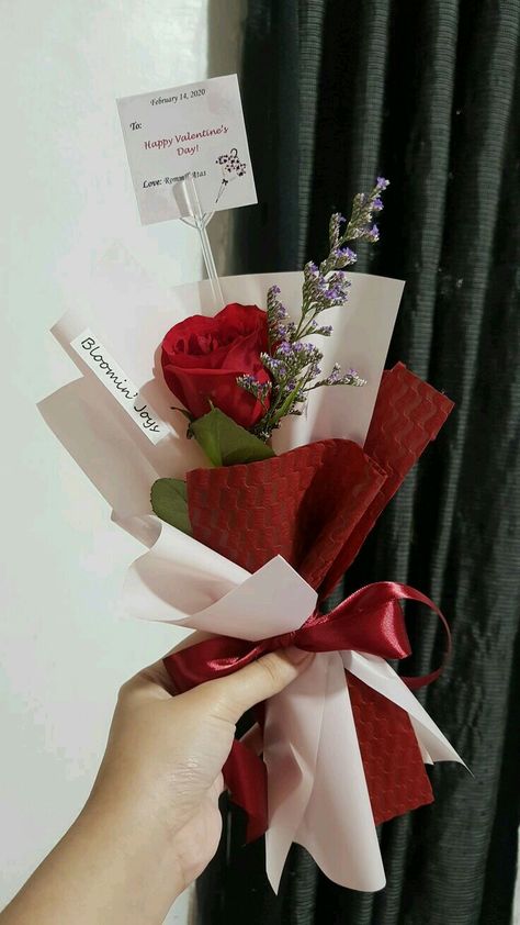 Single Flowers Bouquet, Single Flower Bouquet Gift, One Rose Bouquet Wrap, One Rose Gift, Single Bouquet Flower, 1 Rose Bouquet, Simple Rose Bouquet, Small Rose Bouquet, Single Rose Bouquet