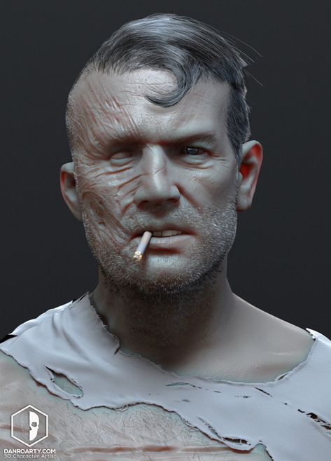 ArtStation - Superman Decline , Dan Roarty Half Burned Face Character, Burned Face, Face Burn, Evil Face, Fake Makeup, Scar Design, Shaved Hair Cuts, Face Study, Face Drawing Reference