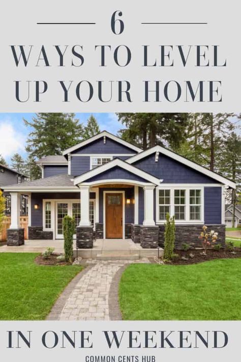 6 Easy Ways to Boost Your Home's Value this Weekend Diy Projects To Increase Home Value, Weekend Home Projects, Wood Workbench, Cheap Houses For Sale, Veterans Discounts, Senior Discounts, Cheap Houses, Simple House Design, Workbench Plans