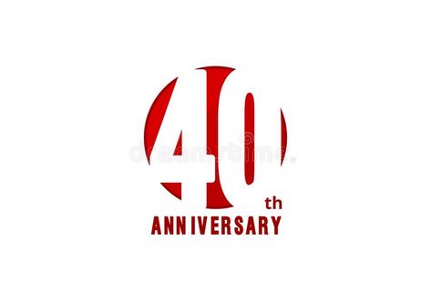 40 Years Anniversary, Art List, 40 Year Anniversary, Birthday Logo, Anniversary Logo, Greeting Card Illustration, Vector Template, Card Illustration, 40th Birthday