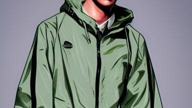 Green Windbreaker Outfit, Windbreaker Outfit Men, Windbreaker Outfit, Green Windbreaker, Red Windbreaker, Blue Dress Pants, Black Windbreaker, Tan Pants, All Black Looks