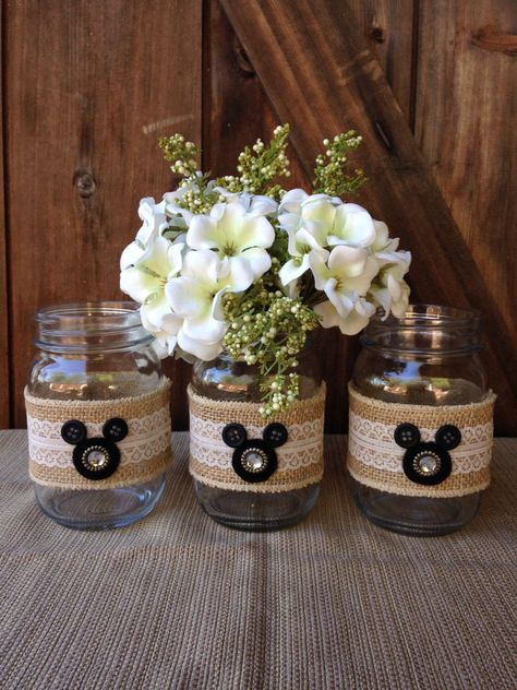 Diy Disney Wedding, Disney Wedding Shower, Amazing Wedding Centerpieces, Disney Centerpieces, Disney Wedding Centerpieces, Mickey Mouse Wedding, Deco Disney, Disney Bridal Showers, Disney Inspired Wedding