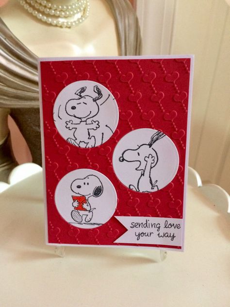 Snoopy Handmade Cards, Snoopy Birthday Cards Handmade, Snoopy Cards Handmade, Handmade Gift Cards, Cute Cards For Boyfriend, Handmade Cards For Boyfriend, Making Valentines, Snoopy Valentine's Day, Snoopy Valentine