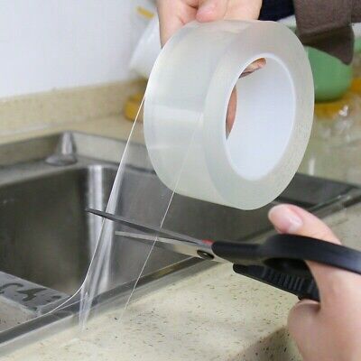 Transparent Kitchen Tape Waterproof Self-adhesive Bathroom Wall Sealing Strip. Feature: Waterproof, mildewproof ,Strong pasteability,Strong sealing, No residue after pasting and tearing ,Easy to clean. Caulk Tape, Waterproof Tape, Sealing Tape, Tidy Kitchen, Sink Bathroom, Pisco, Gas Stove, Bathroom Cleaning, Home Repair