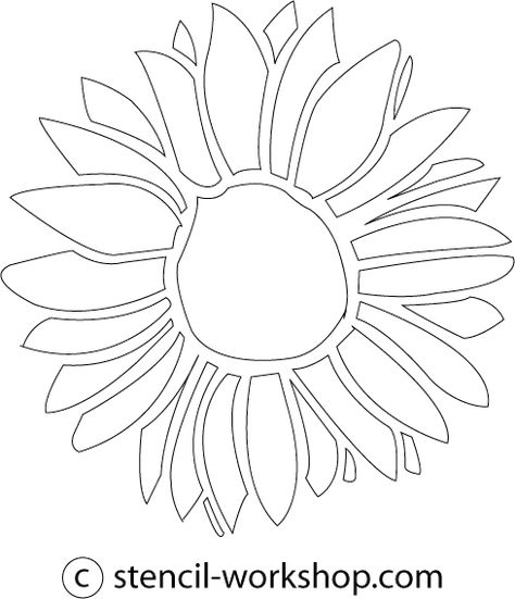 Sunflower Flower Stencils Printable Flower Stencils Printables, Sunflower Stencils, Free Stencils Printables Templates, Flower Templates Printable Free, Stencils Printables Templates, Sunflower Template, Flower Stencil Patterns, Sunflower Mosaic, Sunflower Stencil