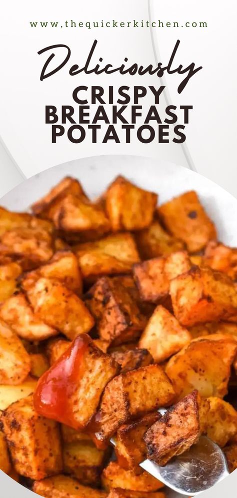 Home Style Potatoes In Air Fryer, Easy Breakfast Potatoes Air Fryer, Crispy Fried Potatoes In Air Fryer, Homestyle Potatoes Breakfast, Crunchy Breakfast Potatoes, Deep Fried Breakfast Potatoes, Crispy Home Fries Recipe, Air Fryer Home Fries Recipe, Home Fries Air Fryer