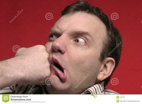 Aggressive man. Punch with fist on his face #Sponsored , #ad, #sponsored, #man, #fist, #Punch, #Aggressive Throwing Punch Pose, Punching Wall Angry, Rat Clenches Fist Of Rage, Stock Images, Skin