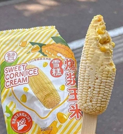 Corn Ice Cream, Korean Corn Cheese, Corn Ice Cream Korean, Jungkook Corn Ice Cream, Candy Corn Ice Cream, Creamed Corn, Sweet Corn, Korean Food, Corn