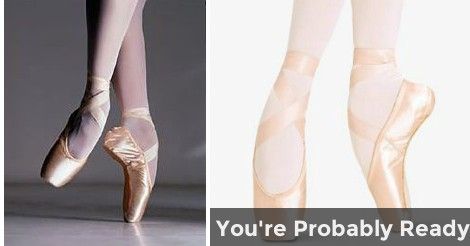 You're Probably Ready! | Are you ready for pointe? How To Do Pirouettes On Pointe, Pirouette On Pointe, First Pair Of Pointe Shoes, Darned Pointe Shoes, Inside Of A Pointe Shoe, Types Of Dancing, Point Shoes, Pointe Shoes, Will Turner