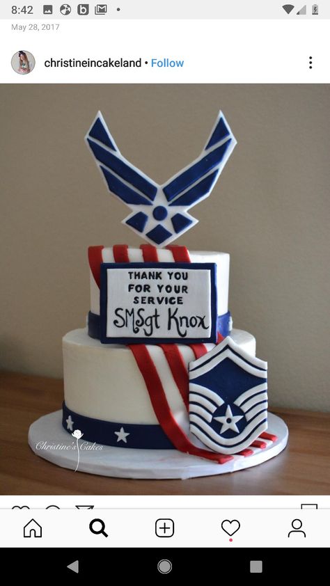 Airforce Retirement Cake Ideas, Usaf Retirement Cake, Airforce Cake Ideas, Air Force Retirement Invitations, Dd214 Party, Air Force Retirement Cake Ideas, Usaf Retirement Party Ideas, Air Force Promotion Party, Air Force Retirement Party Decorations