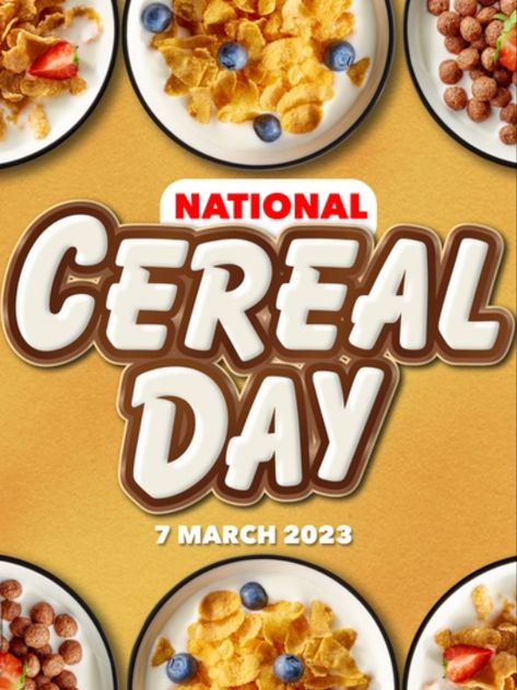 National Cereal Day - ReeCoupons National Cereal Day, Three Wishes, National Days, International Day, National Day, Promo Codes, Cereal, In Store