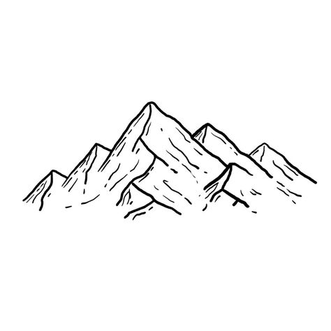 Mountain Drawing Simple, Drawing For Children, Princess Drawing, Mountain Outline, Drawing Colouring, Optical Illusion Tattoos, Mountain Sketch, Illusion Tattoos, Optical Illusion Tattoo