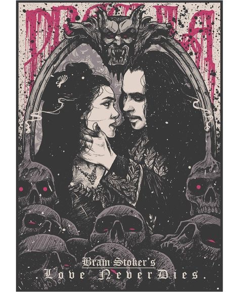 Bram Stoker’s Dracula -Love Never Dies by @sidsoot Dracula Bram Stoker, Dracula Tattoo, Dracula Art, Poster Art Prints, Hot Vampires, Bram Stoker's Dracula, Love Poster, Interview With The Vampire, Bram Stoker